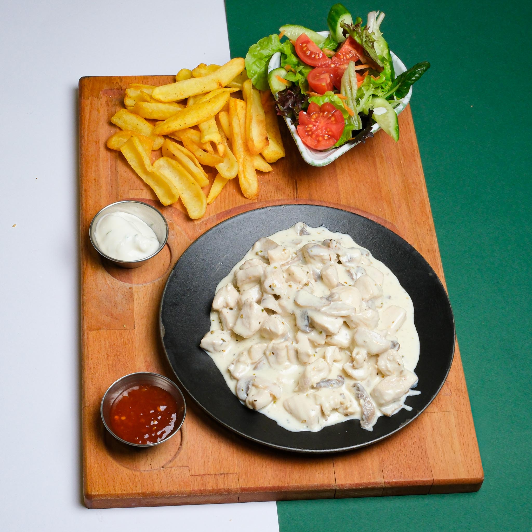 KEKİKLİ MANTARLI TAVUK